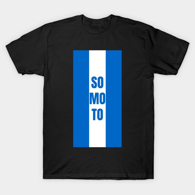 Somoto City in Nicaraguan Flag Colors Vertical T-Shirt by aybe7elf